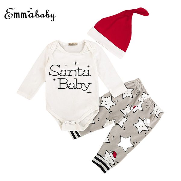 xmas casual toddler newborn baby boys girls letters printed long sleeve bodysuit stars pants hat outfits christmas 3pcs set, Pink;blue
xmas casual toddler newborn baby boys girls letters printed long sleeve bodysuit stars pants hat outfits christmas 3pcs set, Pink;blue
