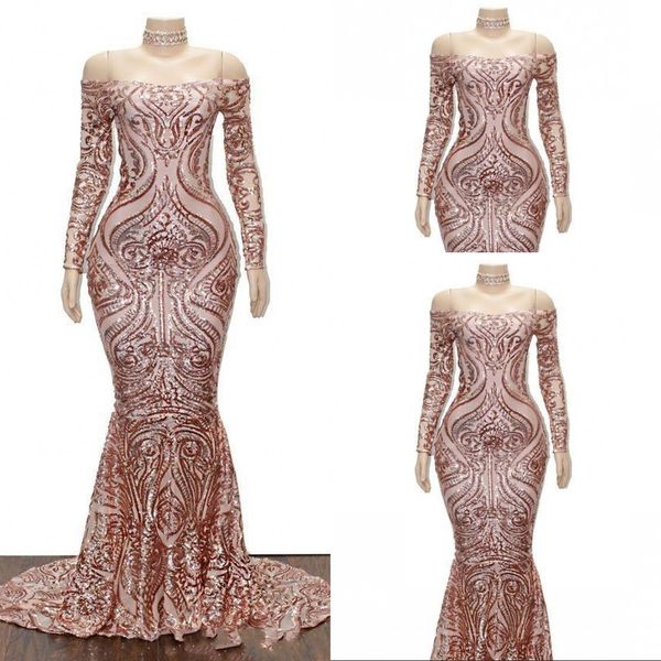 new bling black girl sequined rose gold mermaid evening dresses wear sequins off shoulder long sleeves plus size party dress prom gowns, Black;red
new bling black girl sequined rose gold mermaid evening dresses wear sequins off shoulder long sleeves plus size party dress prom gowns, Black;red