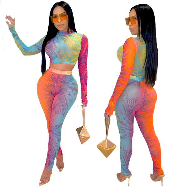new cy1217 explosion models fashion european and american women's gradient printed pants suit, White
new cy1217 explosion models fashion european and american women's gradient printed pants suit, White