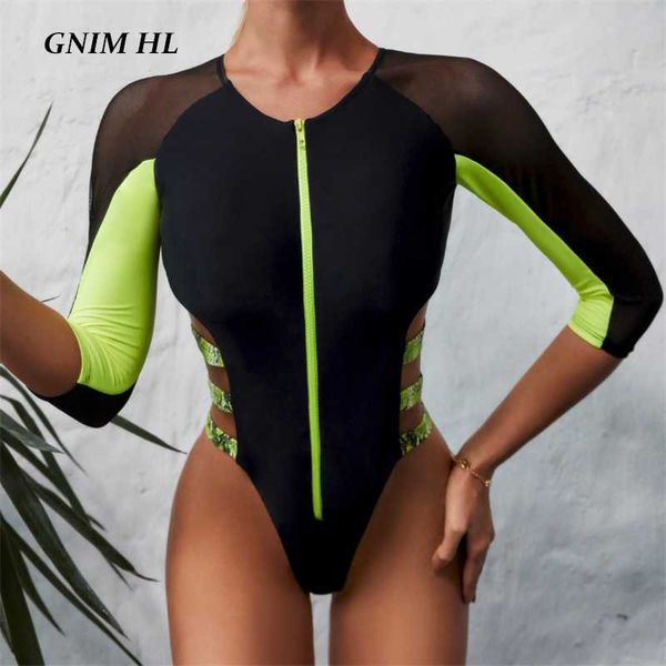 bikinis set gnim one piece long sleeve bikini swimwear women 2021 hollow out mesh swimsuit summer stitching color zipper
bikinis set gnim one piece long sleeve bikini swimwear women 2021 hollow out mesh swimsuit summer stitching color zipper