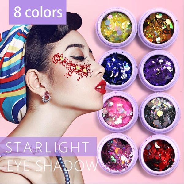 

Holographic equin glitter himmer loo e powder pigment tattoo glitter makeup body glitter fe tival make up eye hadow