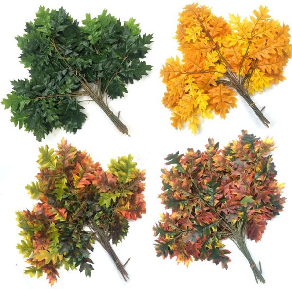 12pcs artificial oak tree leaves branch for plant wall background wedding home l office bar decorative
12pcs artificial oak tree leaves branch for plant wall background wedding home l office bar decorative