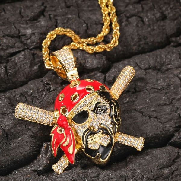 iced out pirate pendant necklaces for men women hip hop luxury designer mens bling diamond sea rover pendants gold chain necklace jewelry, Silver
iced out pirate pendant necklaces for men women hip hop luxury designer mens bling diamond sea rover pendants gold chain necklace jewelry, Silver