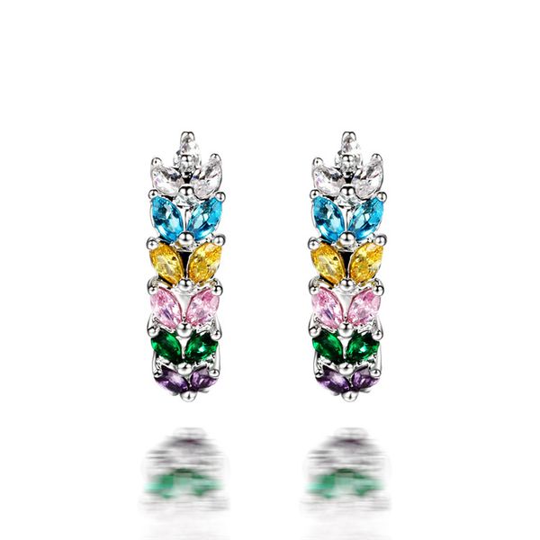 hoop & huggie fashion zircon leaf hinged earrings luxury jewelry for women and girls, Golden;silver
hoop & huggie fashion zircon leaf hinged earrings luxury jewelry for women and girls, Golden;silver