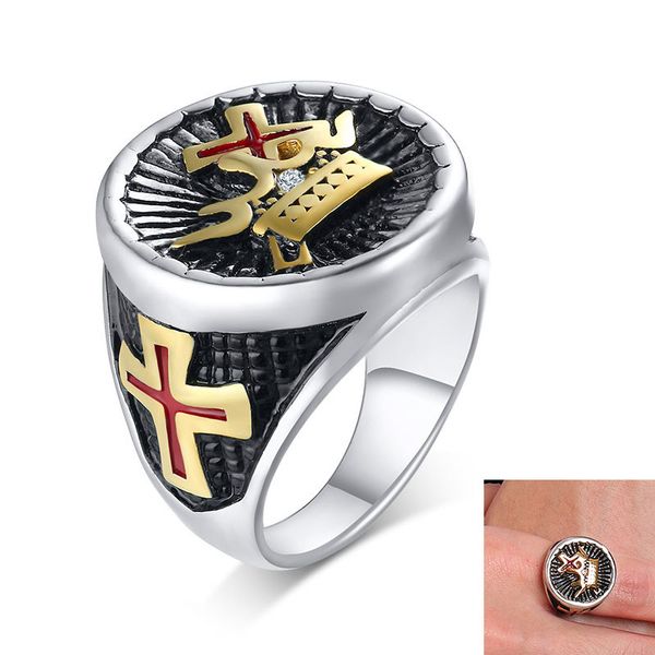 punk stainless steel mens ring knight crown cross religious gothic signet templar rings for male gift, Golden;silver
punk stainless steel mens ring knight crown cross religious gothic signet templar rings for male gift, Golden;silver