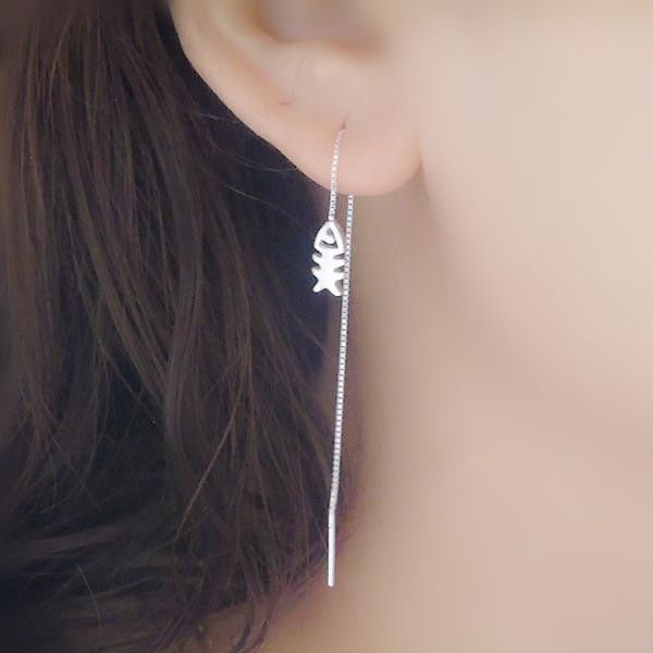 new long earrings 925 silver cat fish asymmetric sterling silver ear cute female earrings
new long earrings 925 silver cat fish asymmetric sterling silver ear cute female earrings