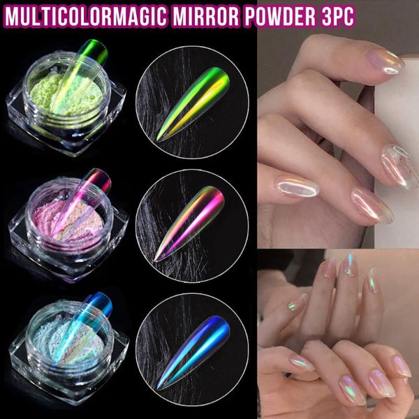 3pc magic nail mirror powder glitter powder ice transparent metallic color nail art uv polishing flour ptherapy, Silver;gold
3pc magic nail mirror powder glitter powder ice transparent metallic color nail art uv polishing flour ptherapy, Silver;gold