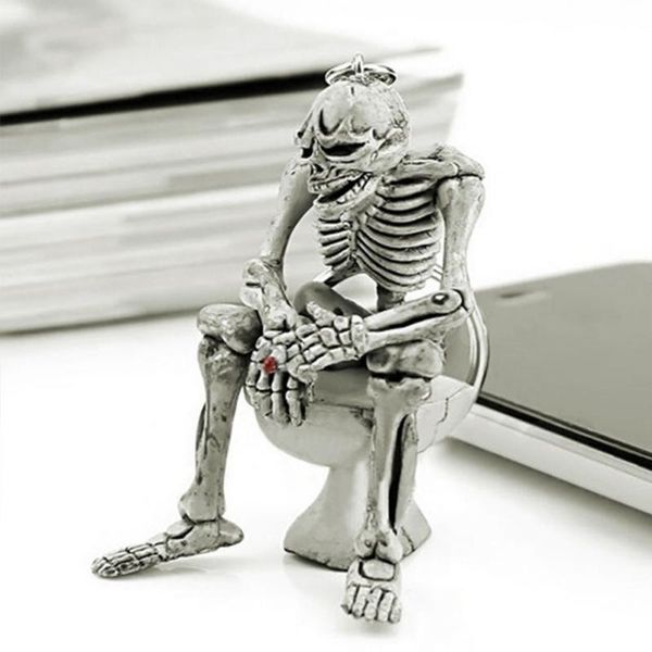1piece fashion creative purse bag rubber toilet skulls keychain keyring gift key chain auto car key rings key fob decoration, Silver
1piece fashion creative purse bag rubber toilet skulls keychain keyring gift key chain auto car key rings key fob decoration, Silver