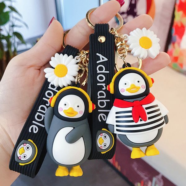 korean version of the ins trend glue penguin keychain cute cartoon girl car key chain bag pendant, Silver
korean version of the ins trend glue penguin keychain cute cartoon girl car key chain bag pendant, Silver