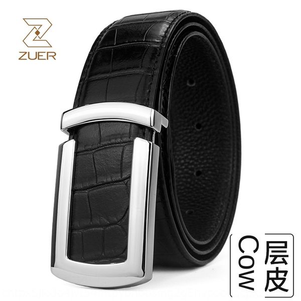 zuer zuer men's men's layer cowhide crocodile pattern belt u letter smooth buckle simple belt, Black;brown
zuer zuer men's men's layer cowhide crocodile pattern belt u letter smooth buckle simple belt, Black;brown