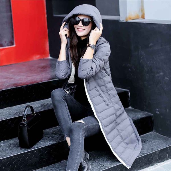 2019 new explosion models women's mid-length down jacket women's korean version of thin slim korean over-the-knee white duck down, Black
2019 new explosion models women's mid-length down jacket women's korean version of thin slim korean over-the-knee white duck down, Black