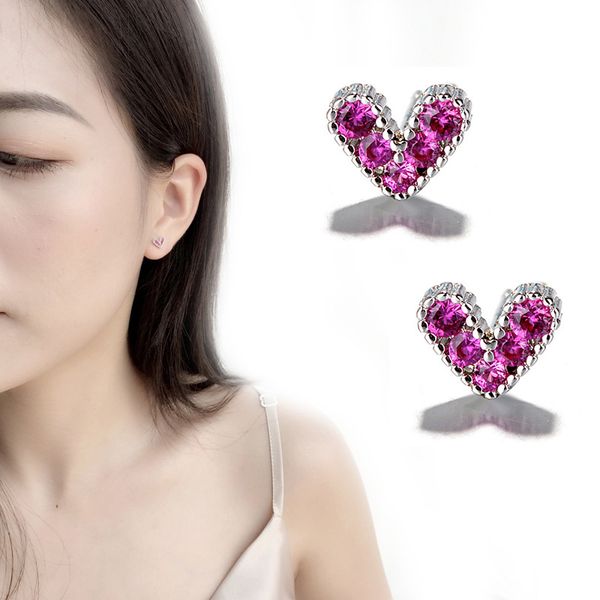 korean red love ear nail temperament mini-heart-shaped small ear nail personality creativity and sweetness, Golden 
korean red love ear nail temperament mini-heart-shaped small ear nail personality creativity and sweetness, Golden