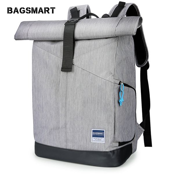 bagsmart путешествие рюкзак для ноутбука, roll-top рюкзак, водостойкий рюкзак мужчины женщины подходит для 15,6-дюймового ноутбук и ноутбук
bagsmart путешествие рюкзак для ноутбука, roll-top рюкзак, водостойкий рюкзак мужчины женщины подходит для 15,6-дюймового ноутбук и ноутбук