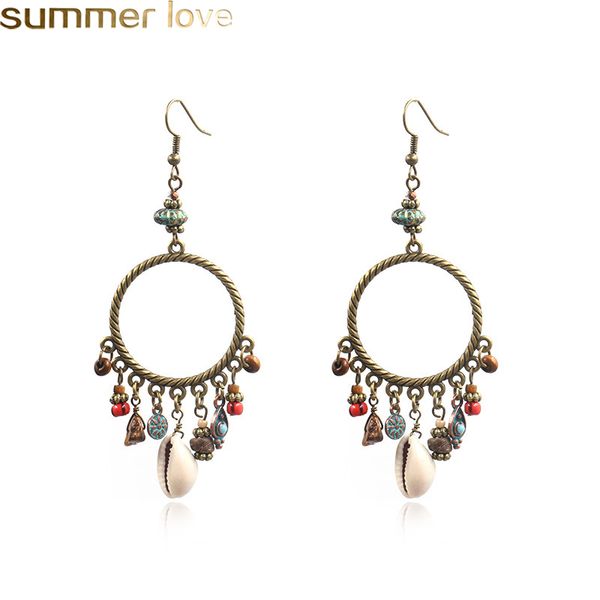 shell hoop earrings with beads for women wood beads shell and natural stone earring handmade jewelry gifts, Golden
shell hoop earrings with beads for women wood beads shell and natural stone earring handmade jewelry gifts, Golden