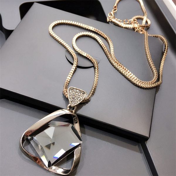 sale geometry glasses long chain pendant necklace women triangle rhinestone crystal sweater necklace jewelry, Silver
sale geometry glasses long chain pendant necklace women triangle rhinestone crystal sweater necklace jewelry, Silver