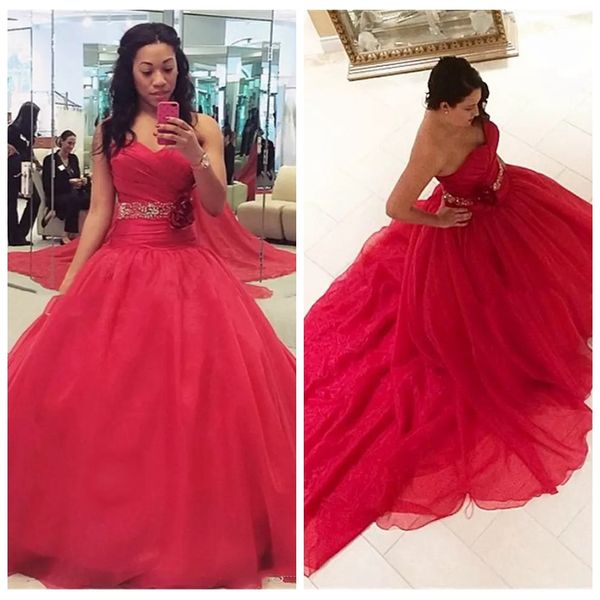 sweetheart a-line quinceanera dresses beaded crystal waist long lace up back formal vestidos de quinceanera prom party gowns junior 2019, Blue;red
sweetheart a-line quinceanera dresses beaded crystal waist long lace up back formal vestidos de quinceanera prom party gowns junior 2019, Blue;red