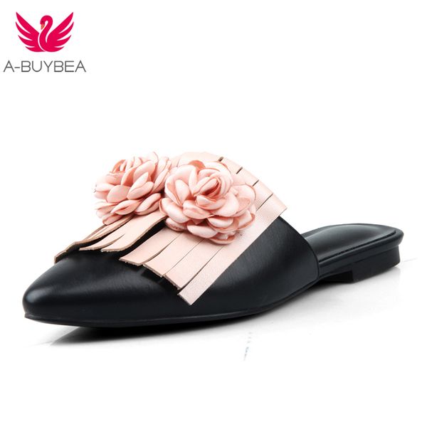 2019 summer new vintage women slippers faux suede sandals flower pointed toe comfort slip-on cotton shoes woman plus size 41, Black
2019 summer new vintage women slippers faux suede sandals flower pointed toe comfort slip-on cotton shoes woman plus size 41, Black