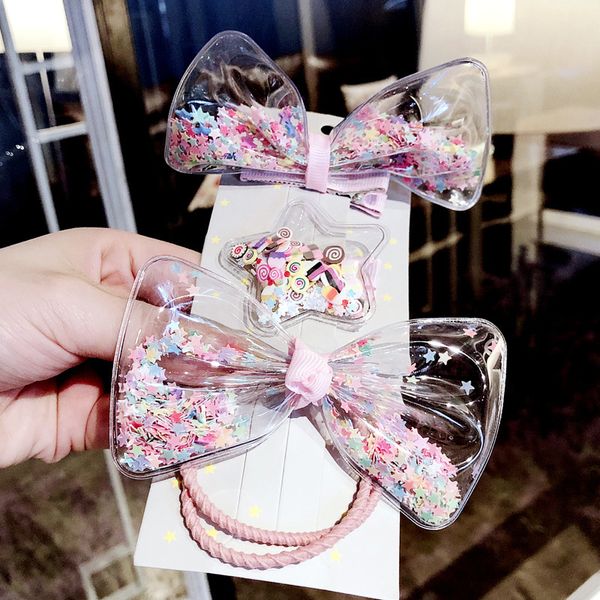 1set cartoon pvc hair clip for girls cute star beads jelly bow hairpins children dance party hair bands rubber accessories, Slivery;white
1set cartoon pvc hair clip for girls cute star beads jelly bow hairpins children dance party hair bands rubber accessories, Slivery;white
