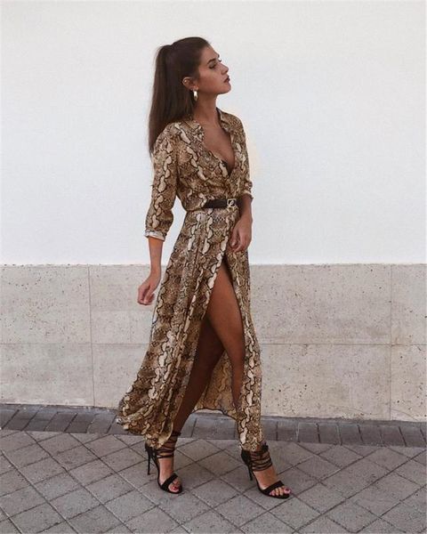 Summer Leopard Lapel Neck Dress Female V Neck Party Dresses Casual Ladies Dresses Fashion Designer Long Sleeve Skirt Dresses
Summer Leopard Lapel Neck Dress Female V Neck Party Dresses Casual Ladies Dresses Fashion Designer Long Sleeve Skirt Dresses