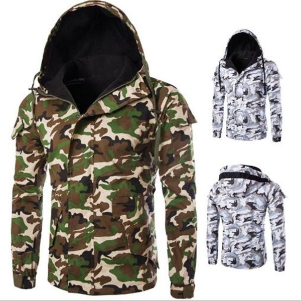 europe and the united states selling autumn and winter new men's jacket camouflage wind hooded jackets outerwear coat, Black;brown
europe and the united states selling autumn and winter new men's jacket camouflage wind hooded jackets outerwear coat, Black;brown