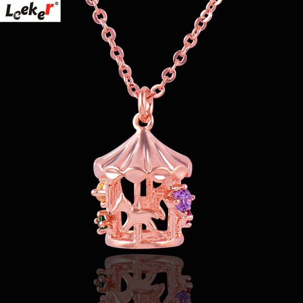 leeker chic carousel pendant necklace rose gold silver color chain tiny pink zirconia choker necklace for women jewelry 736 lk8
leeker chic carousel pendant necklace rose gold silver color chain tiny pink zirconia choker necklace for women jewelry 736 lk8