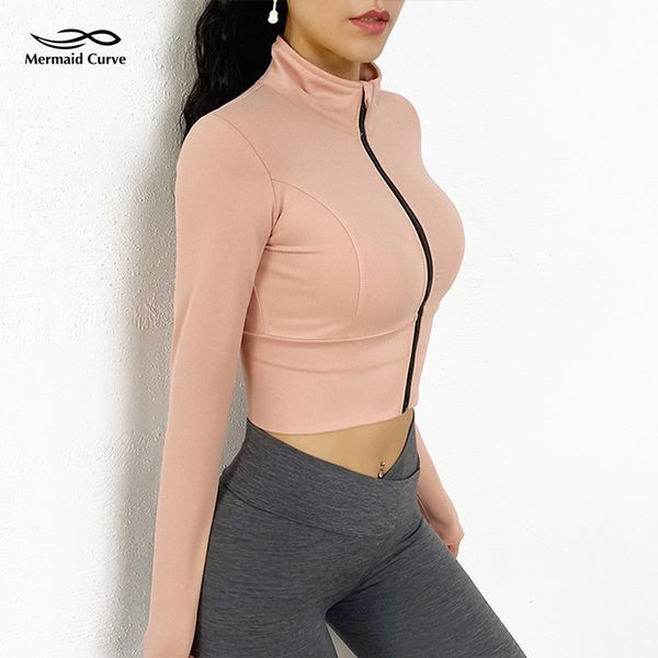mermaid curve 2019 new running jacket women short style yoga stretch quick-drying long sleeve zipper training sports jacket, Black;red
mermaid curve 2019 new running jacket women short style yoga stretch quick-drying long sleeve zipper training sports jacket, Black;red