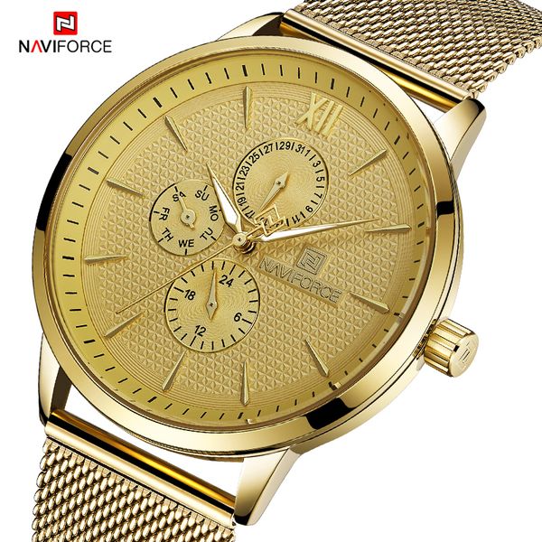naviforce brand fashion men creative quartz watches mesh belt calendar luxury waterproof luminous business watch relogio, Slivery;brown
naviforce brand fashion men creative quartz watches mesh belt calendar luxury waterproof luminous business watch relogio, Slivery;brown