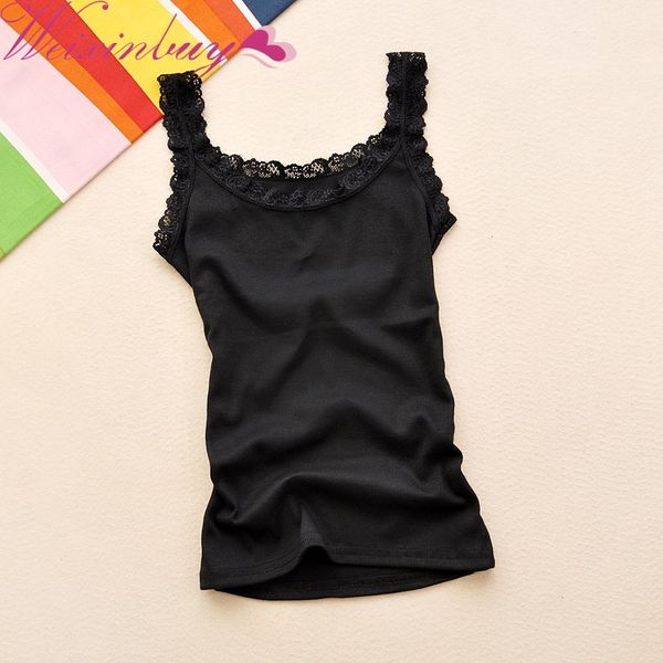 weixinbuy camisole women tank multicolors sleeveless bodycon temperament t-shirt vest summer fashion lace tees, White
weixinbuy camisole women tank multicolors sleeveless bodycon temperament t-shirt vest summer fashion lace tees, White