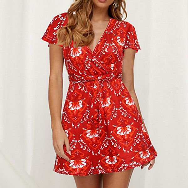 short sleeve printing summer beach female stylish style women dress short sleevev-neck spaghetti beach dress#g30, Black;gray
short sleeve printing summer beach female stylish style women dress short sleevev-neck spaghetti beach dress#g30, Black;gray