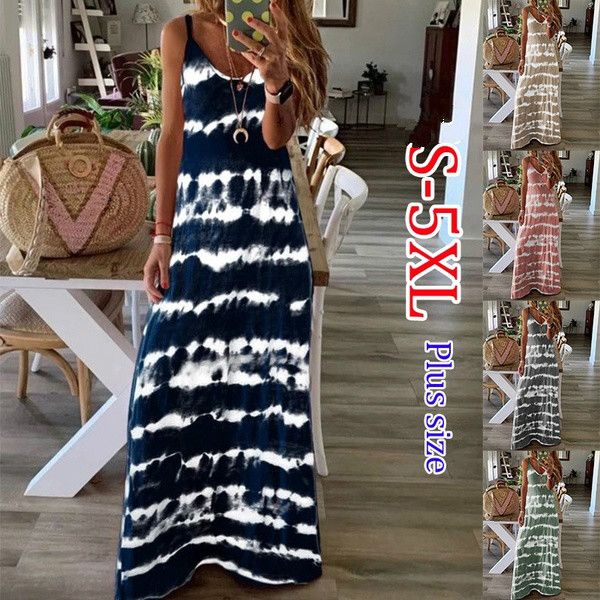 women's elegant sleeveless stripe party dress summer maxi dress beach long plus size s-5xl, Black;gray
women's elegant sleeveless stripe party dress summer maxi dress beach long plus size s-5xl, Black;gray