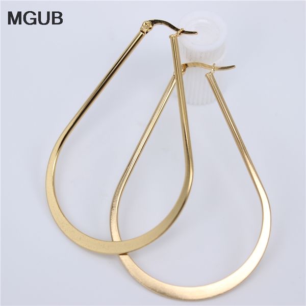 smooth geometric hoop earrings for women punk stainless steel fashion jewelry trendy big size earring party gift lh729, Golden;silver
smooth geometric hoop earrings for women punk stainless steel fashion jewelry trendy big size earring party gift lh729, Golden;silver