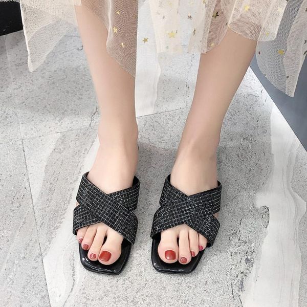 summer women cross strap sandals sequin slippers fashion wild casual beach shoes ladies casual footwear 2020 new #35, Black
summer women cross strap sandals sequin slippers fashion wild casual beach shoes ladies casual footwear 2020 new #35, Black