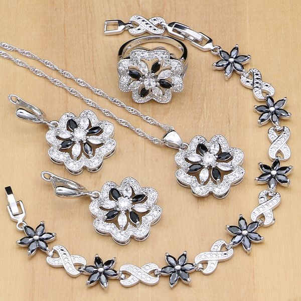 flowers silver 925 jewelry white& black cubic zirconia jewelry sets for women party earrings/pendant/necklace/rings/bracelet, Slivery;golden
flowers silver 925 jewelry white& black cubic zirconia jewelry sets for women party earrings/pendant/necklace/rings/bracelet, Slivery;golden