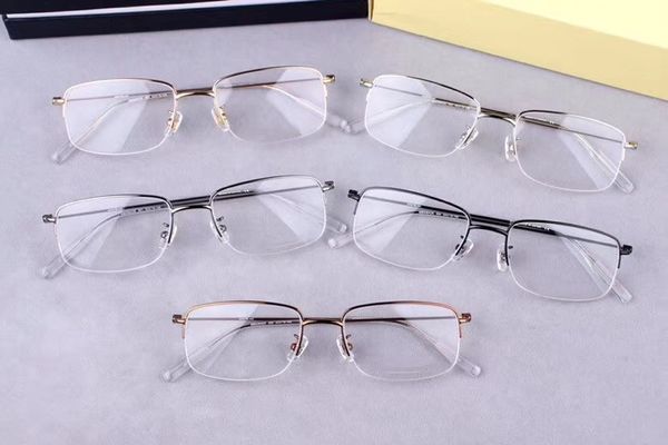 2020 the new fashion wild spectacle frames 0084ok plate box high myopia frame nose pads plain men 53-19-145, Silver
2020 the new fashion wild spectacle frames 0084ok plate box high myopia frame nose pads plain men 53-19-145, Silver