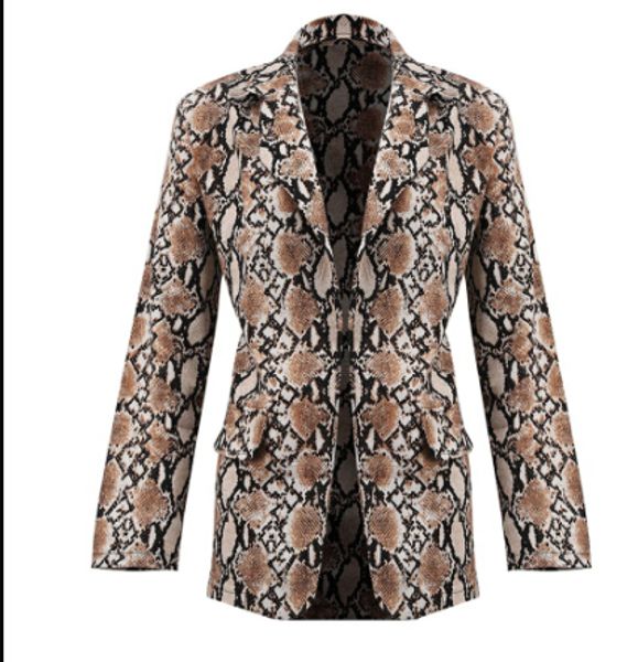 women ladies long sleeve slim blazer suit coat work jacket formal suit plus size ladies snake pattern leopard blazer, White;black
women ladies long sleeve slim blazer suit coat work jacket formal suit plus size ladies snake pattern leopard blazer, White;black