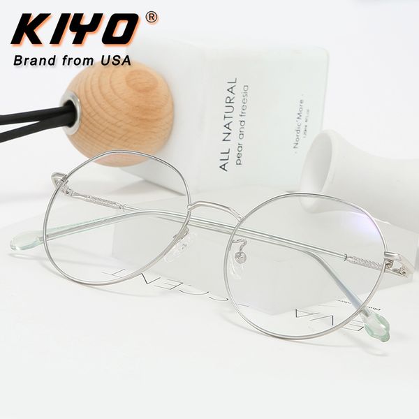 kiyo brand 2020 new women men fashion anti blue light optical frame metal eyeglasses frames round spectacles glasses 1941, White;black
kiyo brand 2020 new women men fashion anti blue light optical frame metal eyeglasses frames round spectacles glasses 1941, White;black