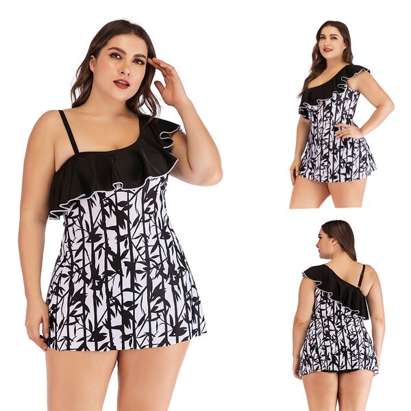 ru ya fashion 5xl plus size tankini set two-piece set swimsuit bandage swim suit for women biquini woman's beachwear, White;black
ru ya fashion 5xl plus size tankini set two-piece set swimsuit bandage swim suit for women biquini woman's beachwear, White;black