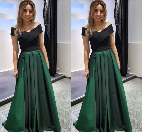 emerald and black formal prom dresses off the shoulder short sleeve pleats ruched satin evening gowns dresses evening wear long party dress
emerald and black formal prom dresses off the shoulder short sleeve pleats ruched satin evening gowns dresses evening wear long party dress