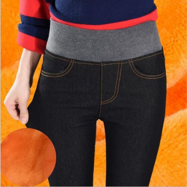 wkoud high waist jeans femme gold fleeces warm denim pants skinny winter thick trousers for women black jeans plus size p8511, Blue
wkoud high waist jeans femme gold fleeces warm denim pants skinny winter thick trousers for women black jeans plus size p8511, Blue
