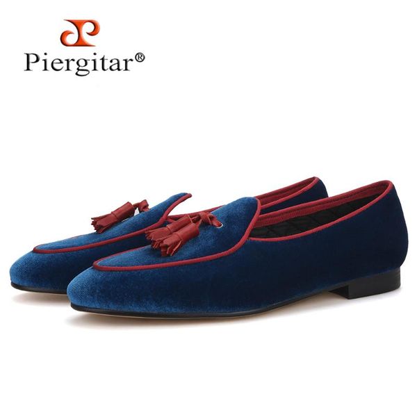 piergitar two color advanced customization velvet handmade men loafers british style classic men tassel shoes for party and prom, Black
piergitar two color advanced customization velvet handmade men loafers british style classic men tassel shoes for party and prom, Black
