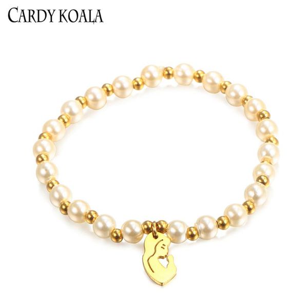 charm bracelets ins stainless steel gold color natural pearl round beaded bracelet for women, Golden;silver
charm bracelets ins stainless steel gold color natural pearl round beaded bracelet for women, Golden;silver