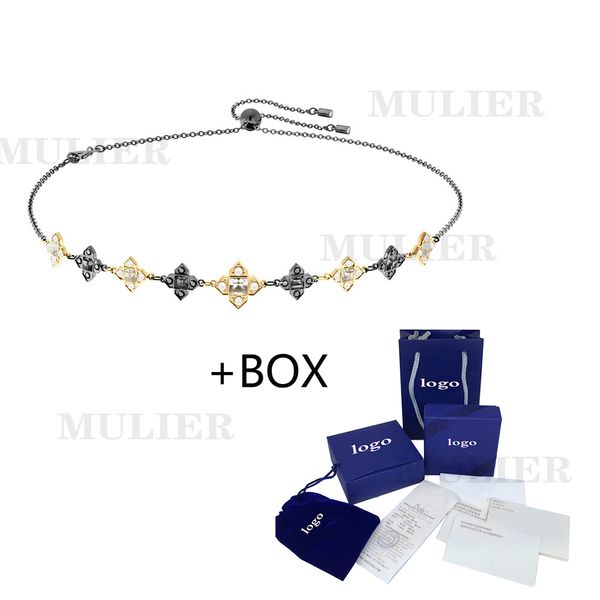mulier 2019 swa new millennium choker short necklace shiny exquisite star pattern crystal female vintage clavicle necklace, Silver
mulier 2019 swa new millennium choker short necklace shiny exquisite star pattern crystal female vintage clavicle necklace, Silver