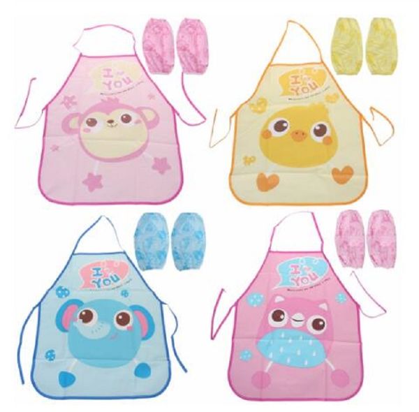 1 set cartoon kids children apron sleeves children painting kitchen cooking waterproof protection cooking baking aprons
1 set cartoon kids children apron sleeves children painting kitchen cooking waterproof protection cooking baking aprons