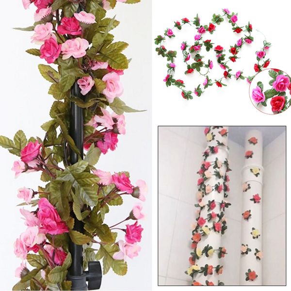 2.5m artificial rose flowers ornament p props rose flower string wedding decoration home decor plastic
2.5m artificial rose flowers ornament p props rose flower string wedding decoration home decor plastic