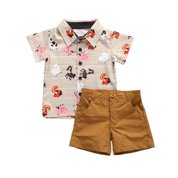 summer infant baby boys animal print gentleman short sleeve shirts button solid shorts pants 2pcs outfit set clothes 2020, White
summer infant baby boys animal print gentleman short sleeve shirts button solid shorts pants 2pcs outfit set clothes 2020, White