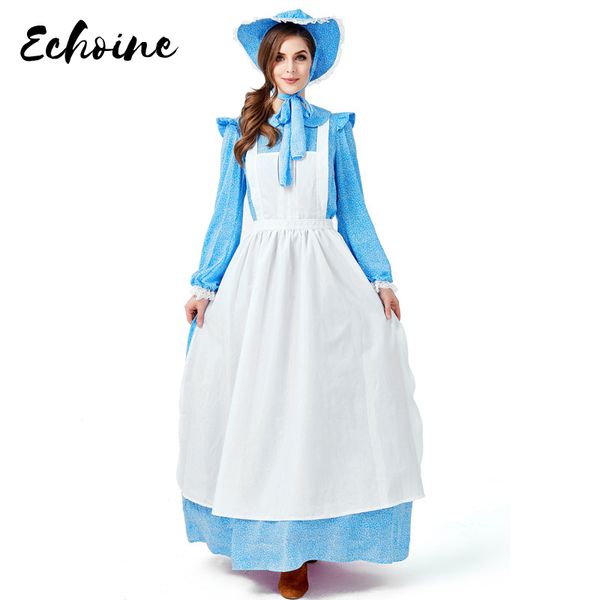 echoine women maid costume period gowns reenactment theatre clothing fashion colonial victorian halloween cosplay dress m xl, Black;red
echoine women maid costume period gowns reenactment theatre clothing fashion colonial victorian halloween cosplay dress m xl, Black;red