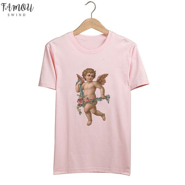 новое лето 2020 с коротким рукавом o шеи розовый эстетическая angel top vogue футболка мода женский streetwear harajuku tshirt женщины, White
новое лето 2020 с коротким рукавом o шеи розовый эстетическая angel top vogue футболка мода женский streetwear harajuku tshirt женщины, White