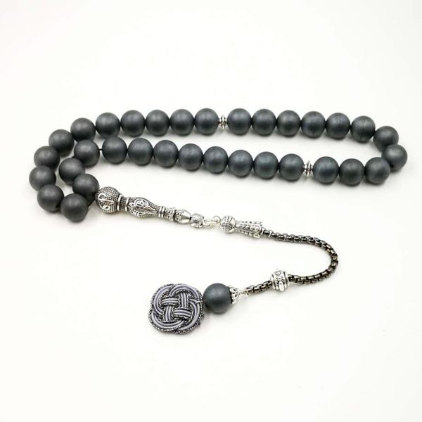 natural frosted hemati tasbih gray beads metal tassel handmake kazaz islamic prayer beads 33 heavy stone muslim rosary, Black
natural frosted hemati tasbih gray beads metal tassel handmake kazaz islamic prayer beads 33 heavy stone muslim rosary, Black