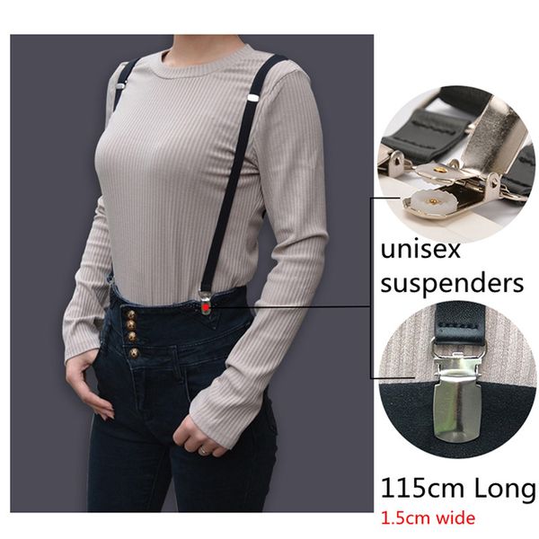 2019 fashion women 1.5 cm wide elastic suspenders adjustable suspenders with box, Black;white
2019 fashion women 1.5 cm wide elastic suspenders adjustable suspenders with box, Black;white