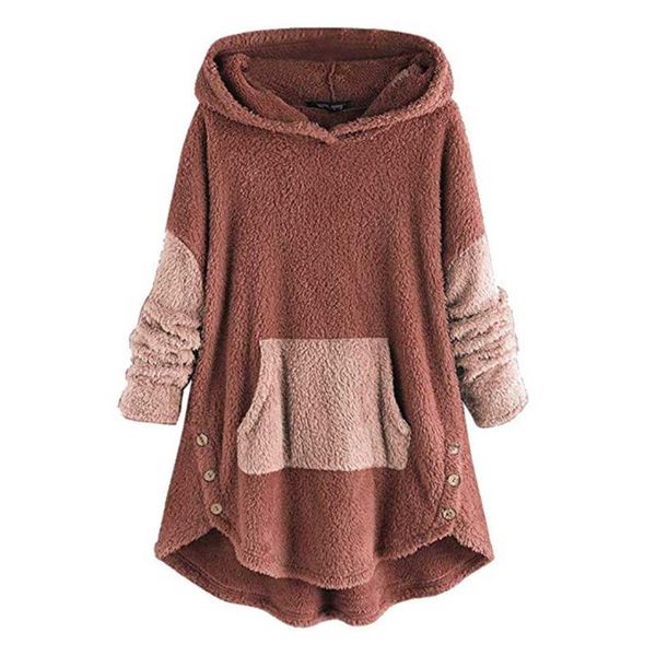 warm casual pullover long sleeve daily pockets artificial fleece outwear loose fashion irregular winter with hood women coat, Black
warm casual pullover long sleeve daily pockets artificial fleece outwear loose fashion irregular winter with hood women coat, Black